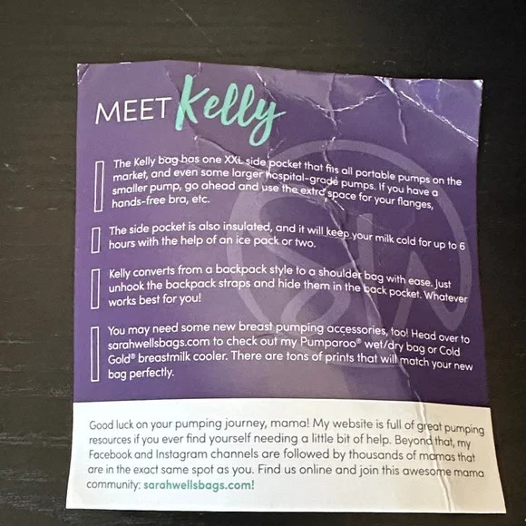 Sarah Wells Kelly Breast Pump Backpack Floral - Picture 2 of 5